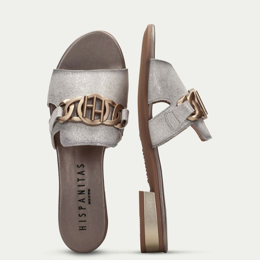 Sandals | Hispanitas Hispanitas Lena Moonlight Silver Slider