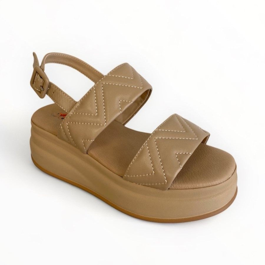 Wedges | REPO Repo Beige Wedge Sandal