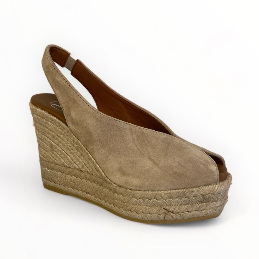 Wedges | Viguera Viguera Vitelo Espadrille Espadrille Sandal Beige