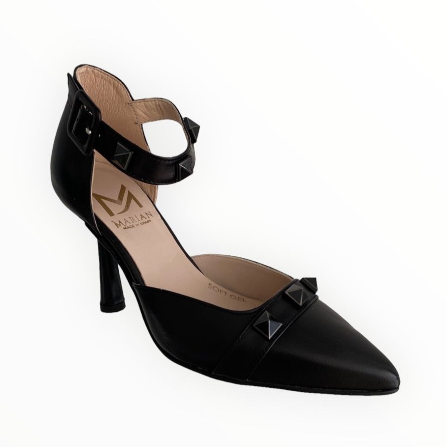 High Heels | Marian Marian Black Leather Shoe