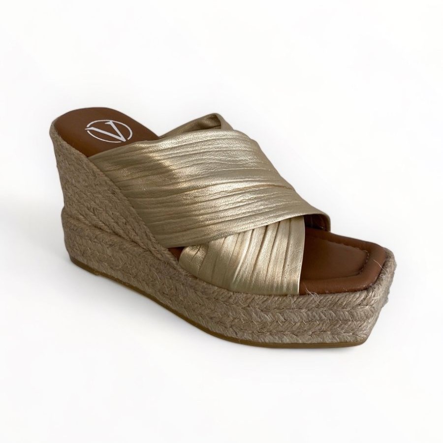 Sandals | VIGUERA Viguera Gold Espadrille Tibet Platino