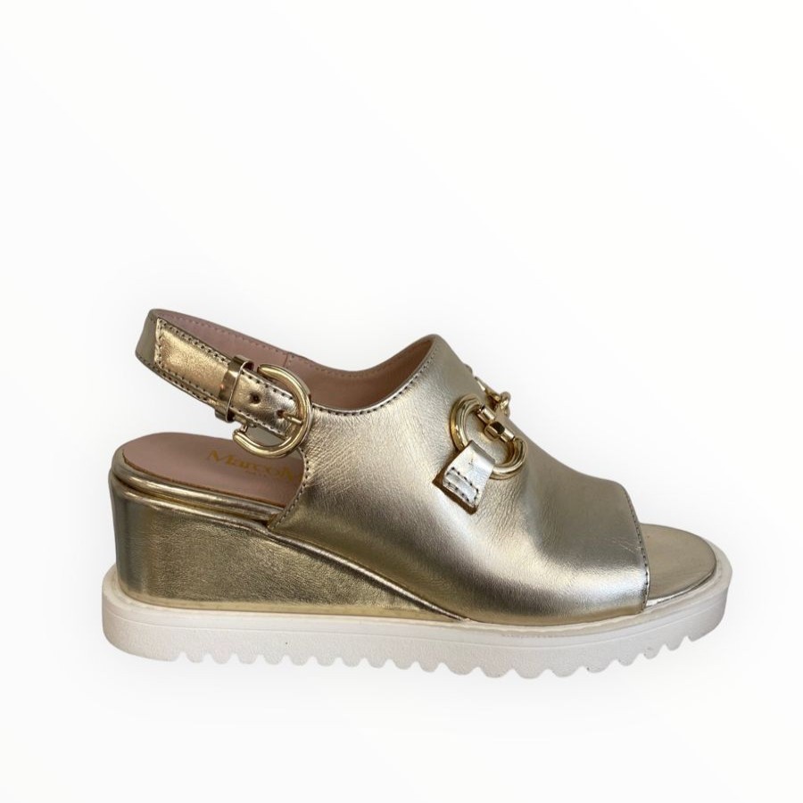 Sandals | Marco Moreo Marco Moreo Gold Wedge Sandal