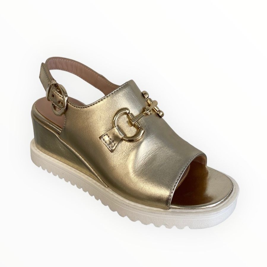 Sandals | Marco Moreo Marco Moreo Gold Wedge Sandal