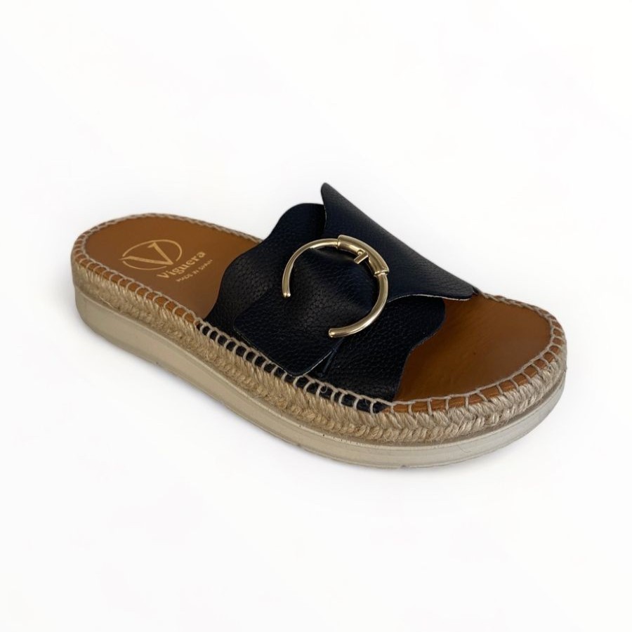 Flats | VIGUERA Viguera Black Slider