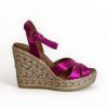 Wedges | Viguera Viguera Metallic Espadrille Sandal Pink