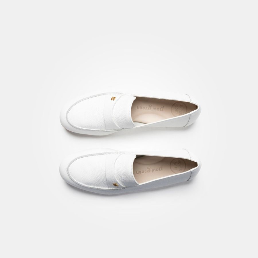 Flats | Paul Green Paul Green White Loafers