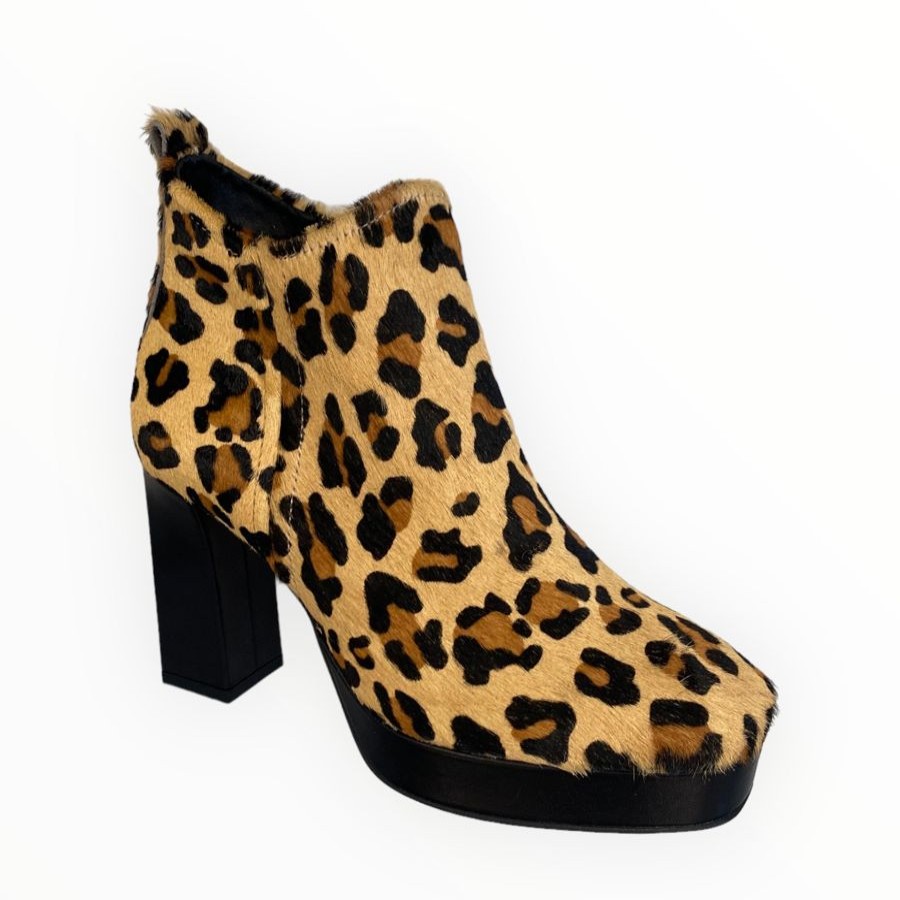 Ankle Boots | Marian Marian Print Platform Boot Leopard