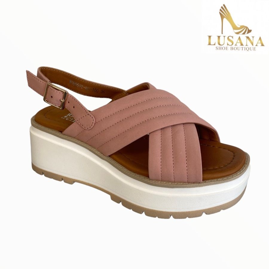 Wedges | Regarde Le Ciel Regarde Le Ciel Jemina Sandal Nude/Pink