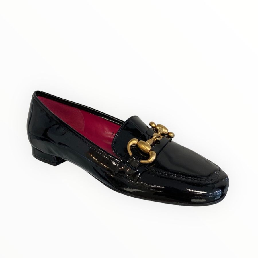 Flats | Le Babe Le Babe Black Patent Loafer