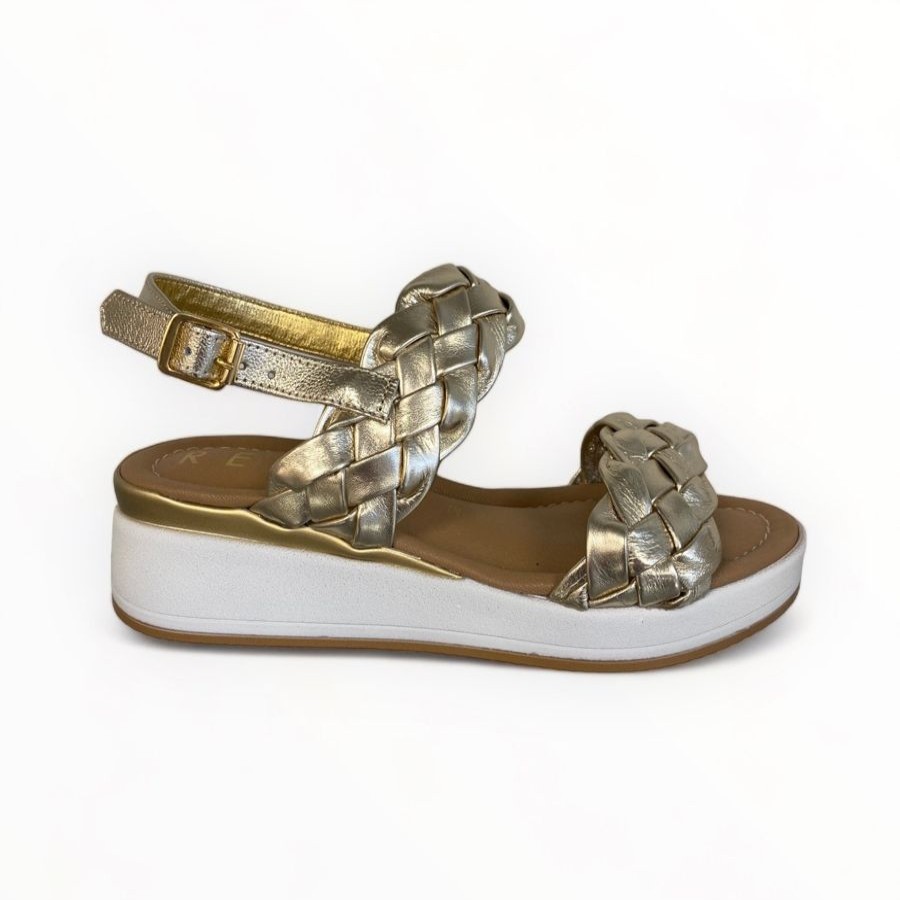 Wedges | REPO Repo Gold Wedge Sandal Platino (Gold)