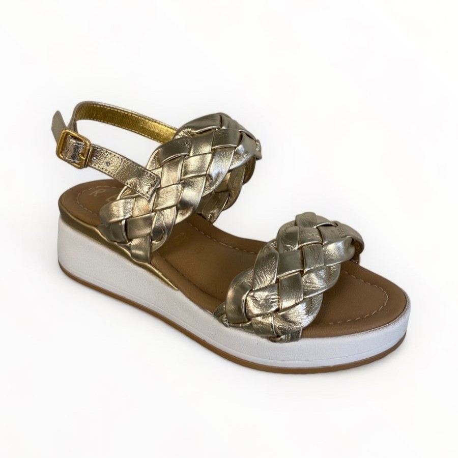 Wedges | REPO Repo Gold Wedge Sandal Platino (Gold)