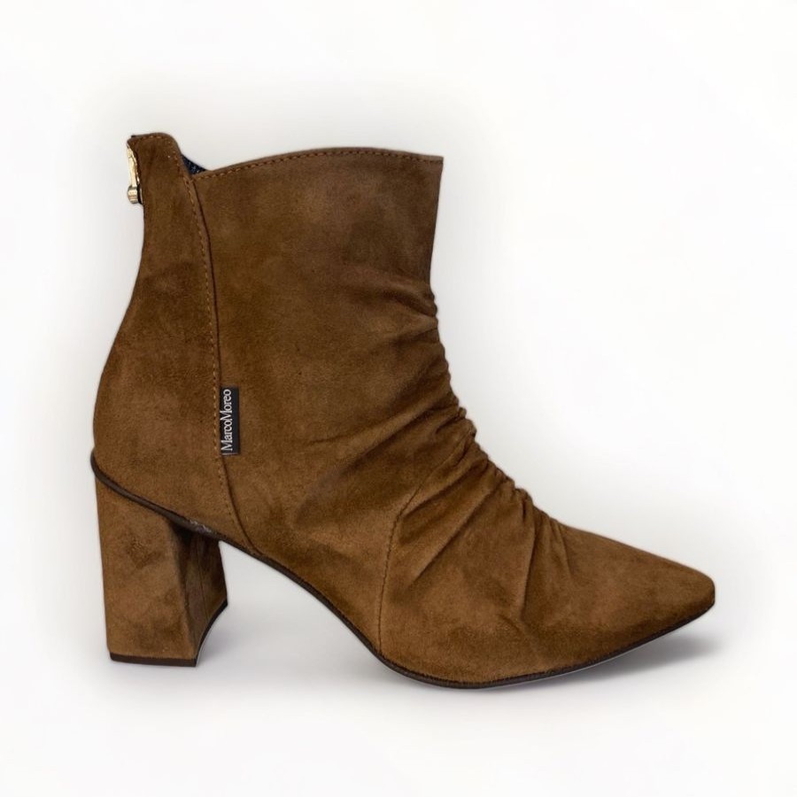 Ankle Boots | Marco Moreo Marco Moreo Marzia Tan Suede Ankle Boot