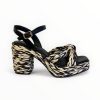 Sandals | LODI Lodi Julise Platform Sandal Black & Cream