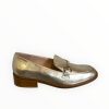 Flats | Wonders Wonders Leather Loafer Gold