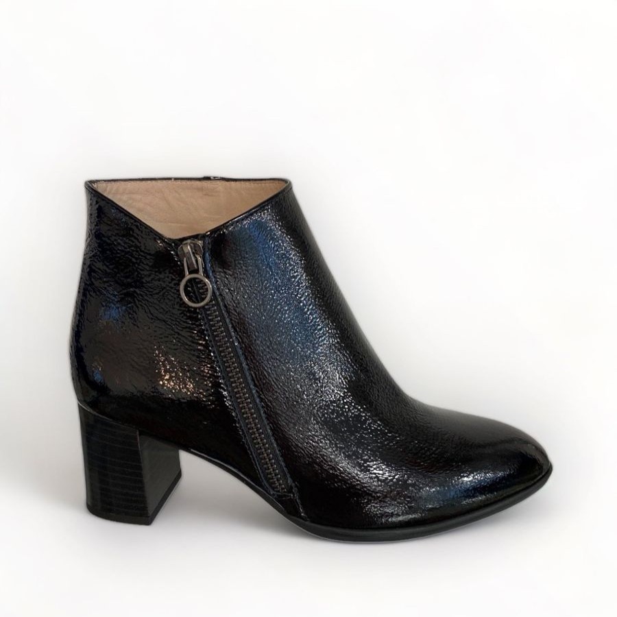 Ankle Boots | Hispanitas Hispanitas Selena Black Patent Ankle Boot