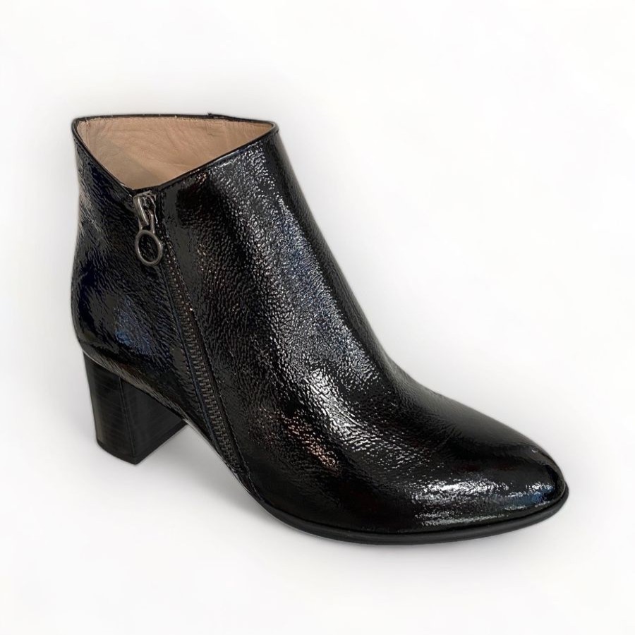 Ankle Boots | Hispanitas Hispanitas Selena Black Patent Ankle Boot