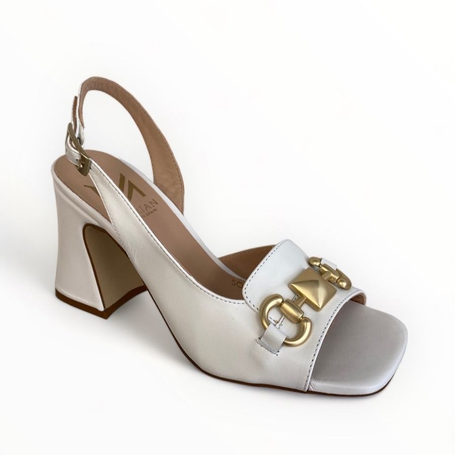 Sandals | Marian Marian White Sling Back Sandal