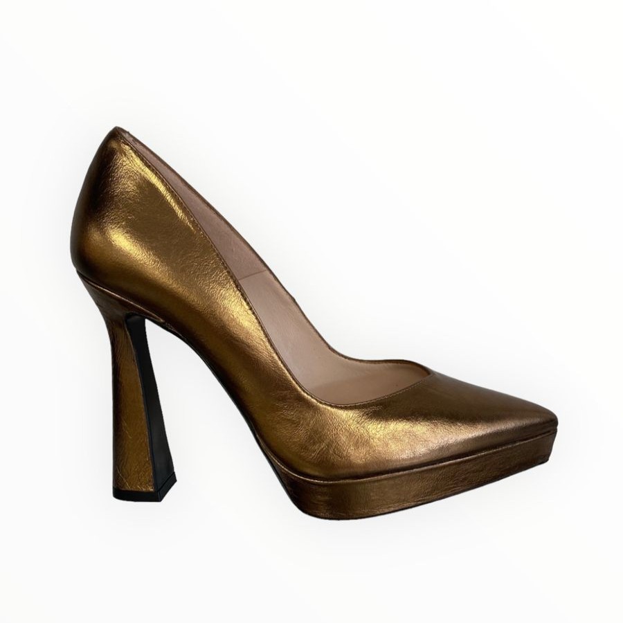 High Heels | LODI Lodi Wanis Bronze Platform Shoe