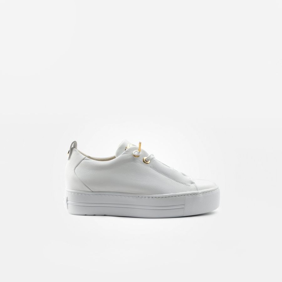 Flats | Paul Green Paul Green Leather Trainer White