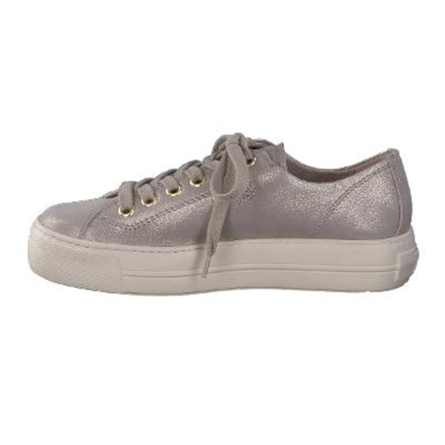 Flats | Paul Green Paul Green Taupe Metallic Trainer