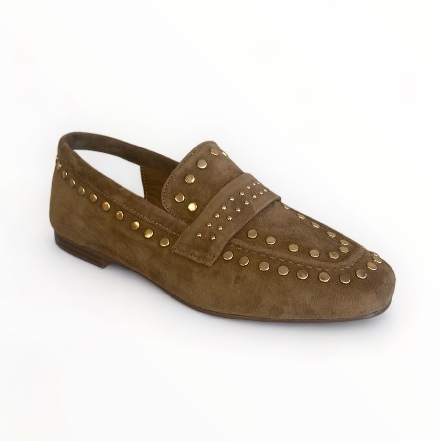 Flats | LODI Lodi Camel Suede Loafer