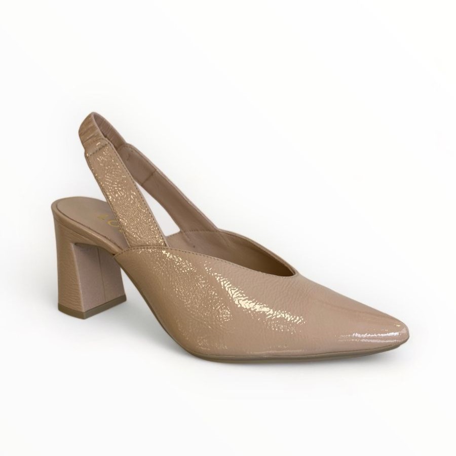 High Heels | LODI Lodi Milanese Patent Slingback Nude