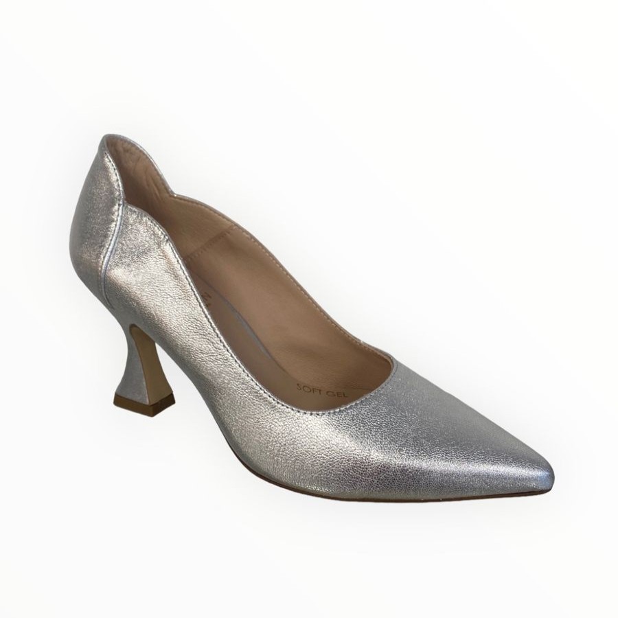 High Heels | Marian Marian Silver Court Shoe