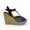 Wedges | Viguera Viguera India Espadrille Sandal Blue/Navy