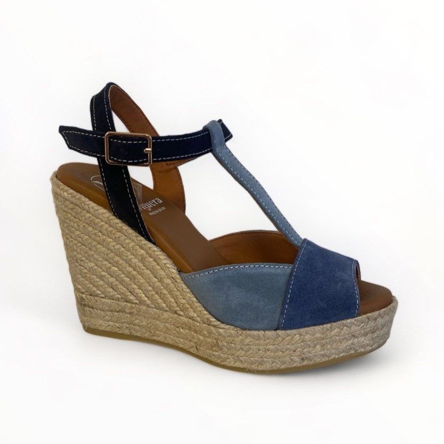 Wedges | Viguera Viguera India Espadrille Sandal Blue/Navy