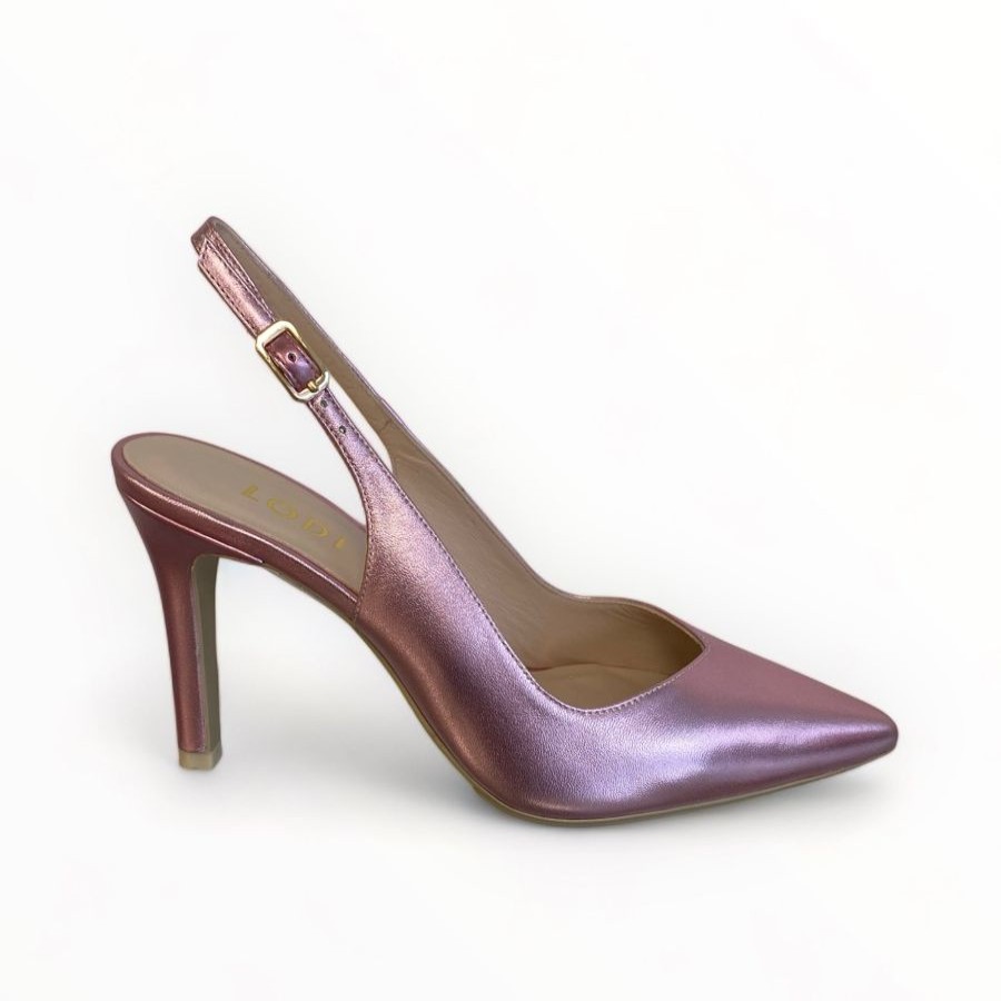 High Heels | LODI Lodi Raian-Tp Pink Slingback Metallic Pink