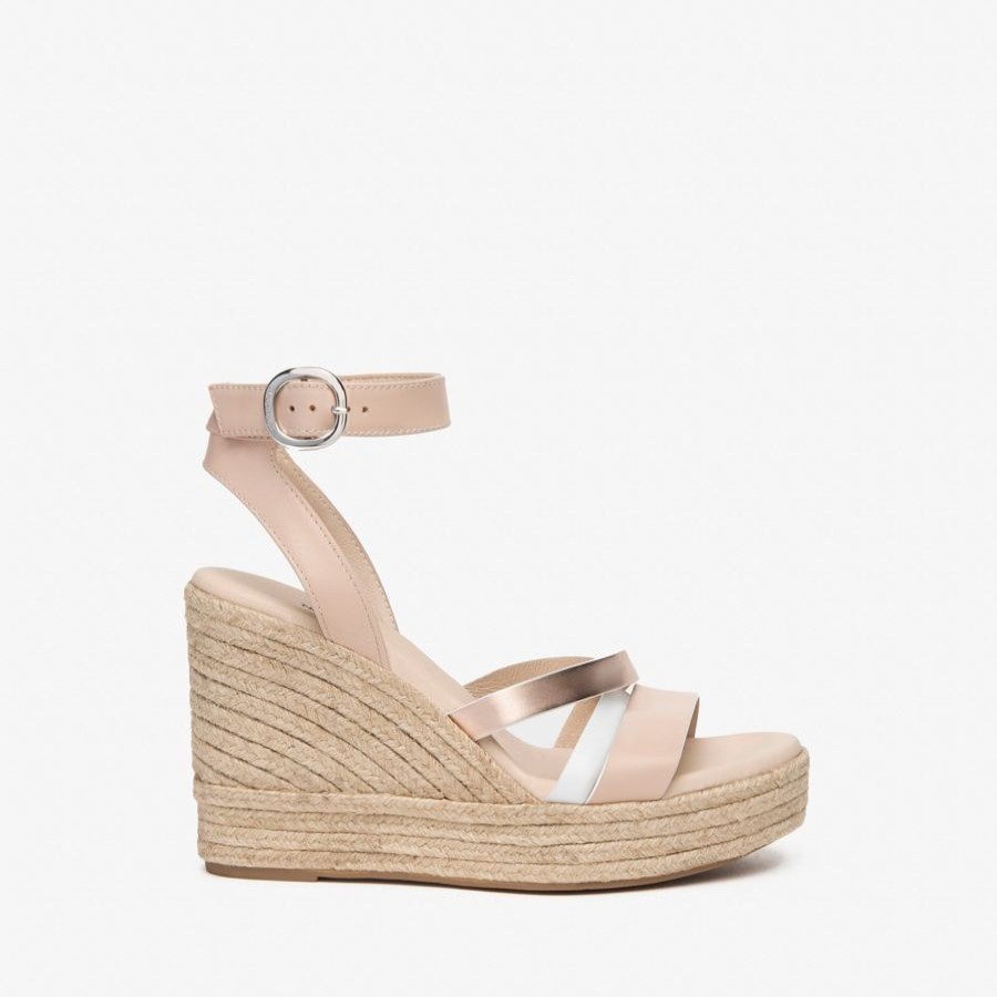 Sandals | NeroGiardini Nerogiardini Nude Espadrille Sandal