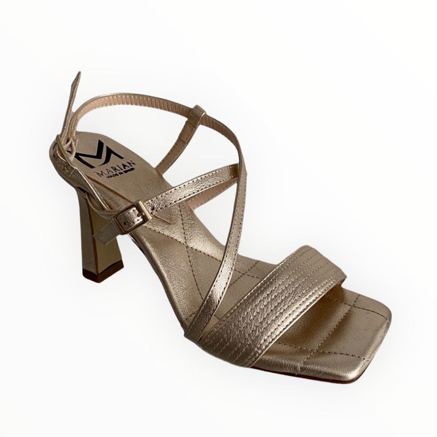 High Heels | Marian Marian Champagne Gold Sandal