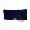 Handbags | LODI Lodi Navy Suede Clutch Bag