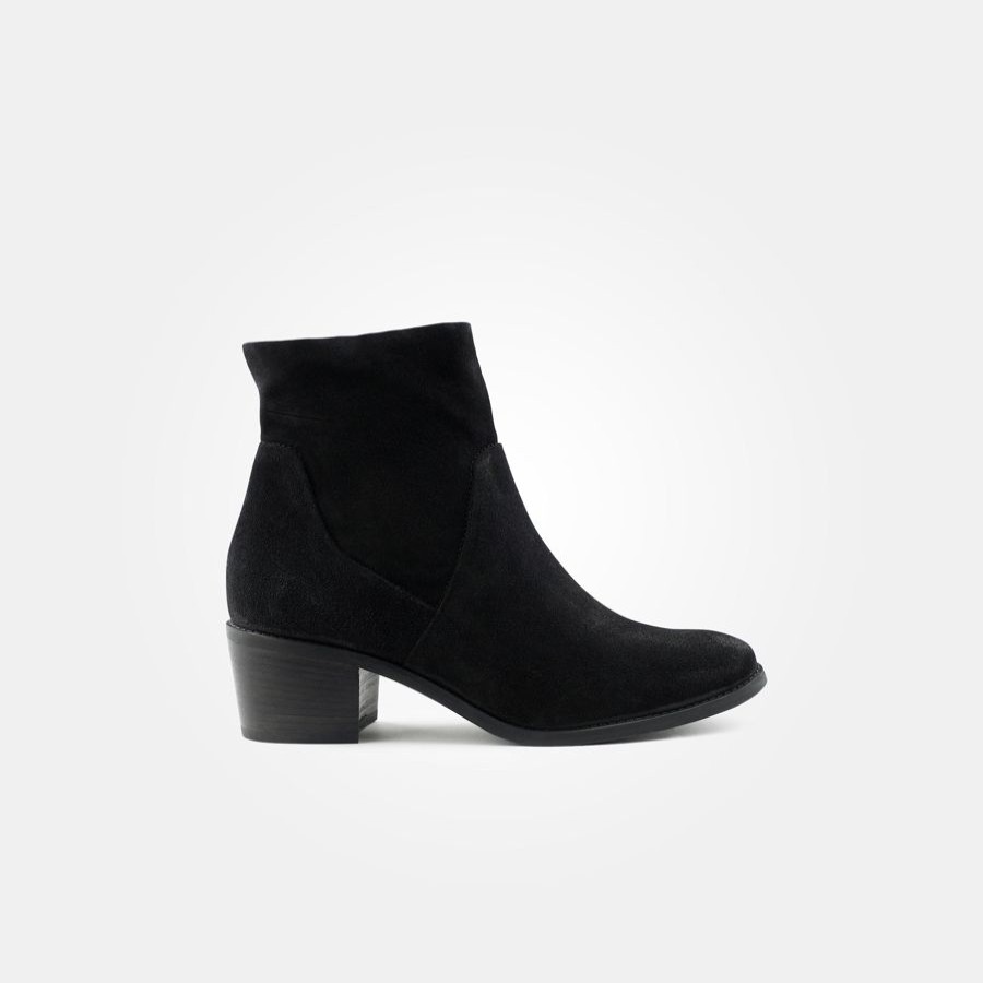 Ankle Boots | Paul Green Paul Green Black Suede Ankle Boot Soft Suede Black