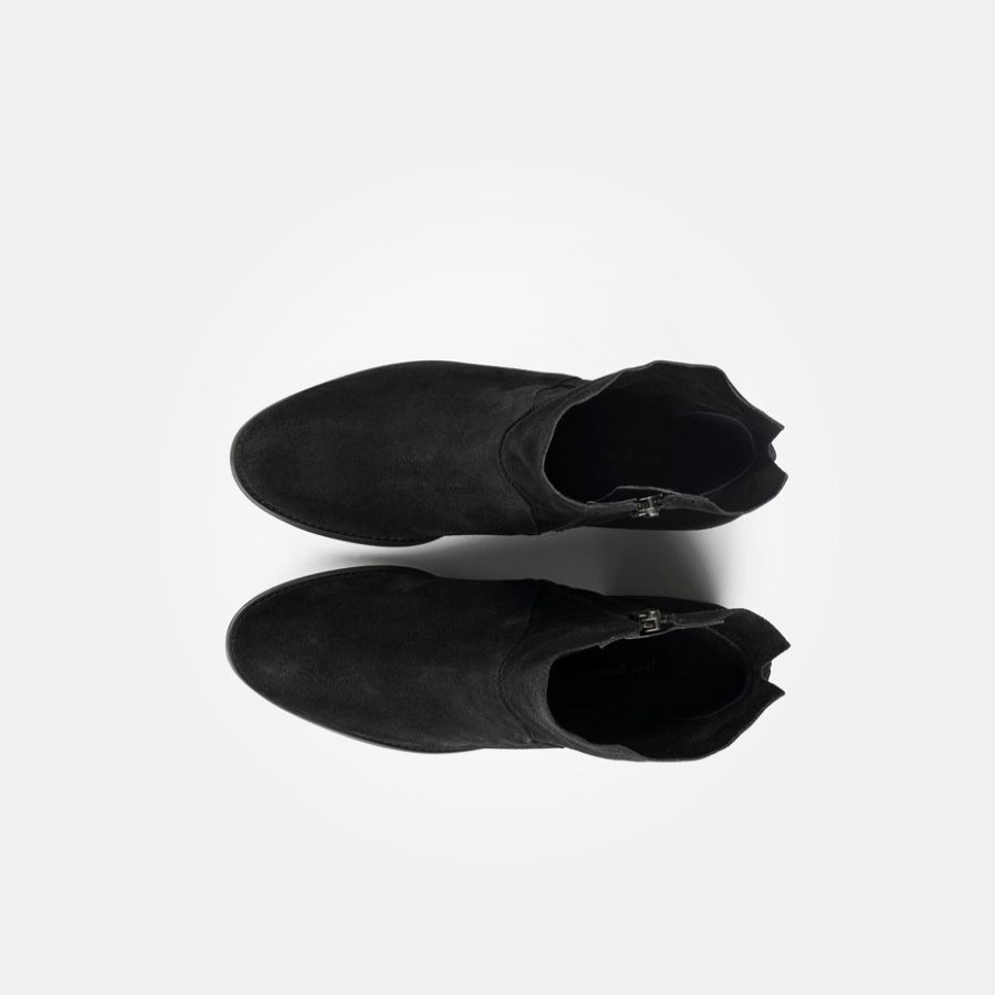 Ankle Boots | Paul Green Paul Green Black Suede Ankle Boot Soft Suede Black