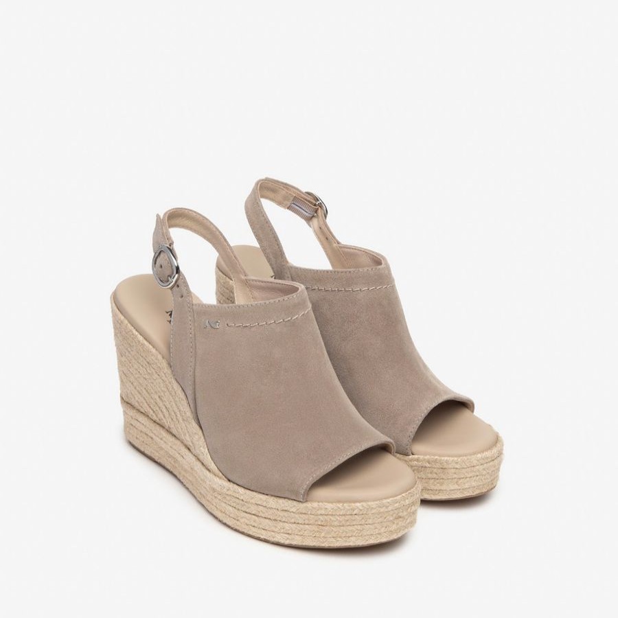 Sandals | NeroGiardini Nerogiardini Taupe Espadrille Sandal