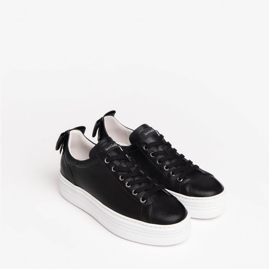 Trainers | NeroGiardini Nerogiardini Trainers With Bow Black