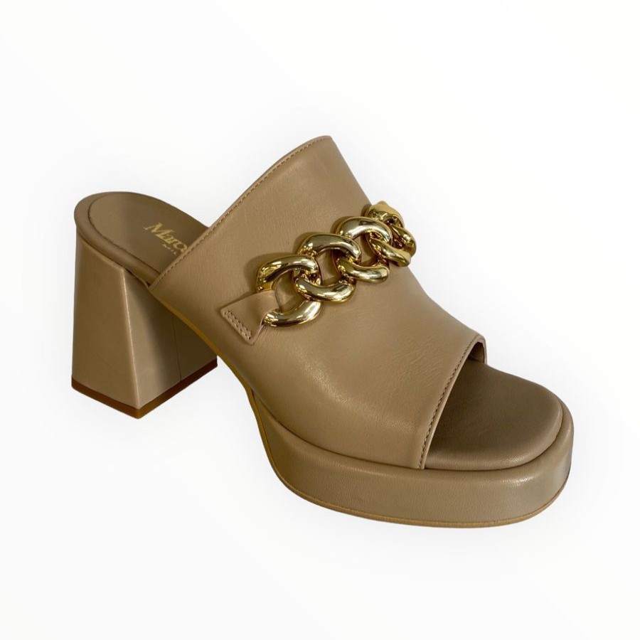 High Heels | Marco Moreo Marco Moreo Camel Leather Mule