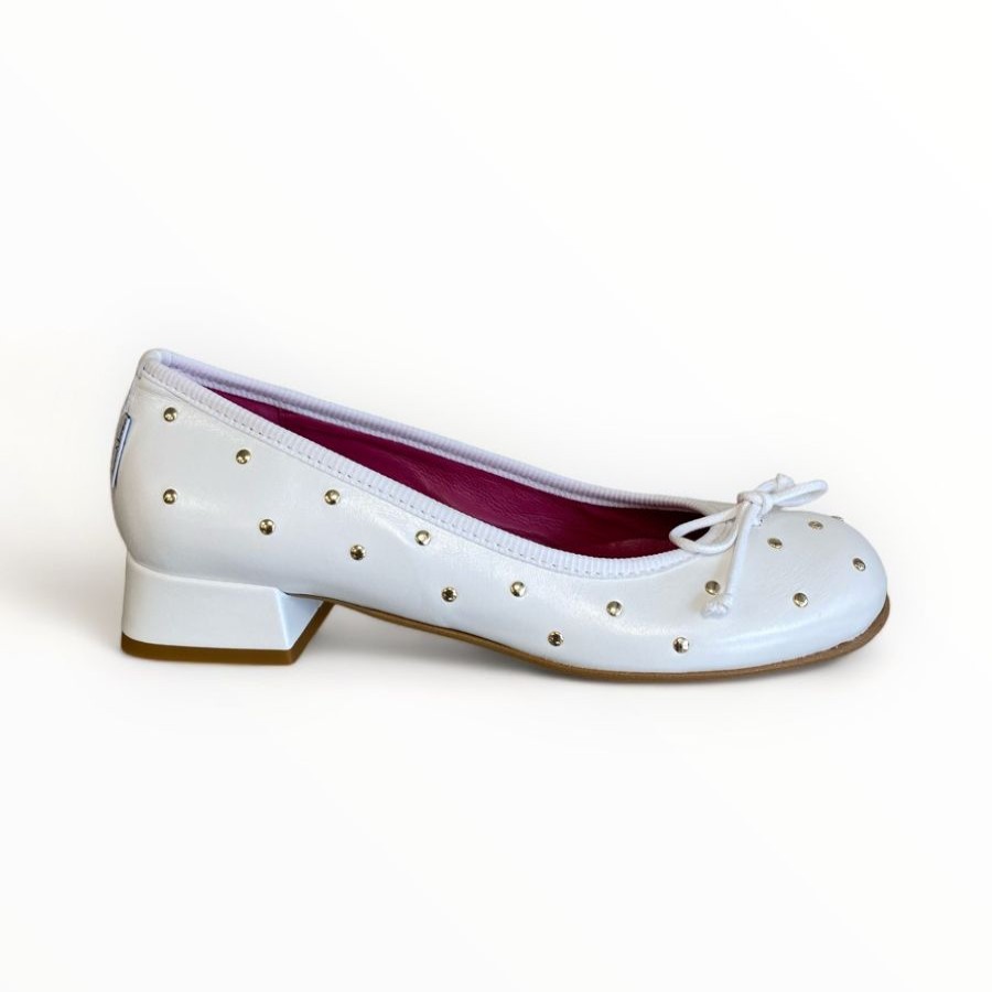 Flats | Marco Moreo Marco Moreo White Leather Pump