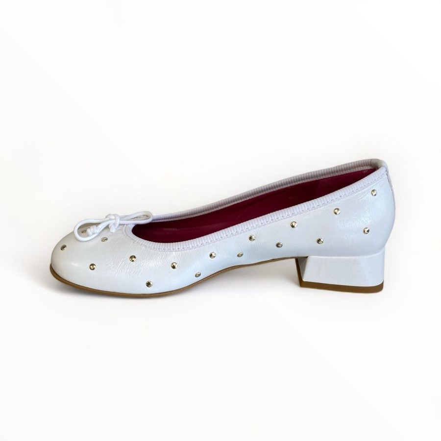 Flats | Marco Moreo Marco Moreo White Leather Pump