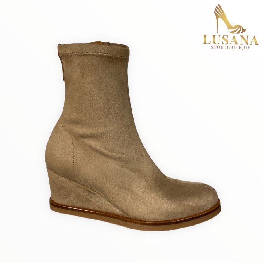 Wedges | Lusana Shoe Boutique Viguera Sand Wedge Boot