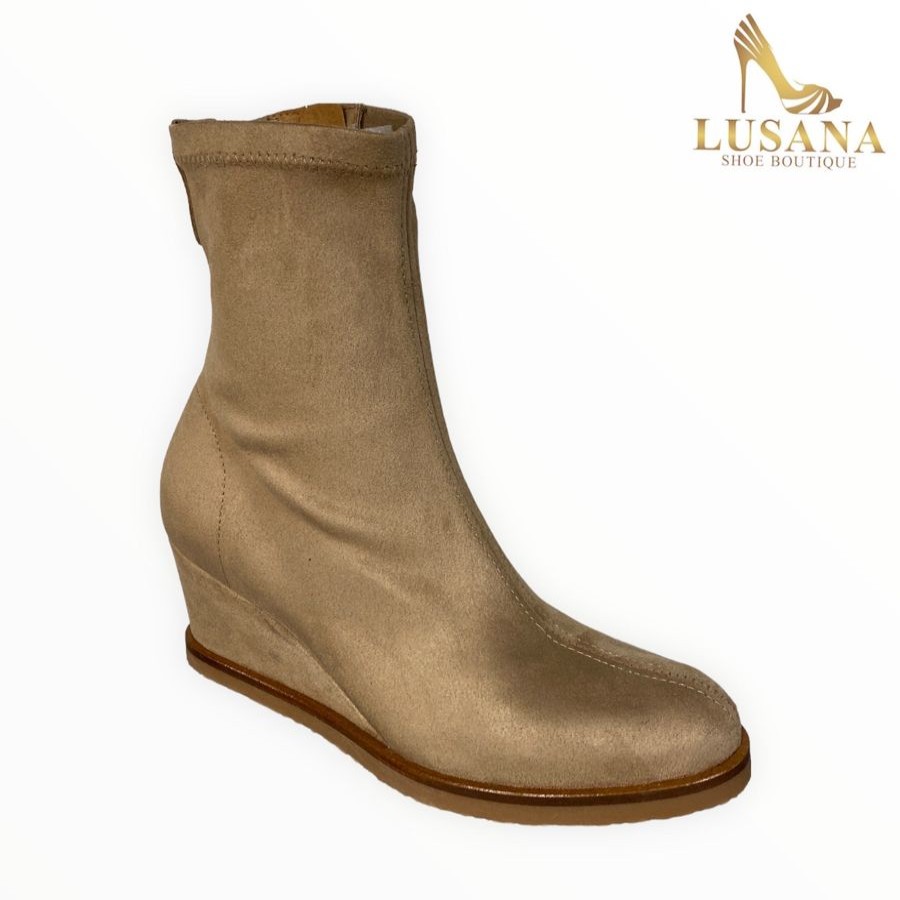 Wedges | Lusana Shoe Boutique Viguera Sand Wedge Boot