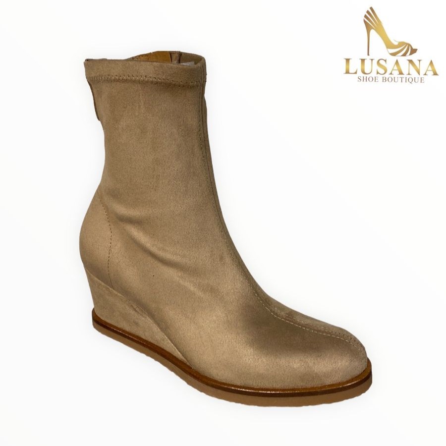 Ankle Boots | Lusana Shoe Boutique Viguera Sand Wedge Boot