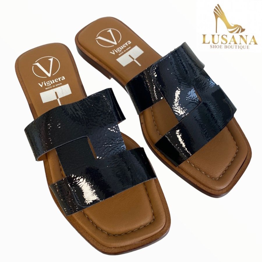 Flats | VIGUERA Viguera Black Slider