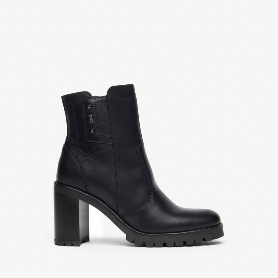 Ankle Boots | NeroGiardini Nerogiardini Black Leather Ankle Boot