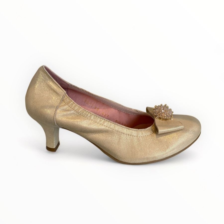 Kitten Heels | Le Babe Le Babe Luce Gold (Style 3047)