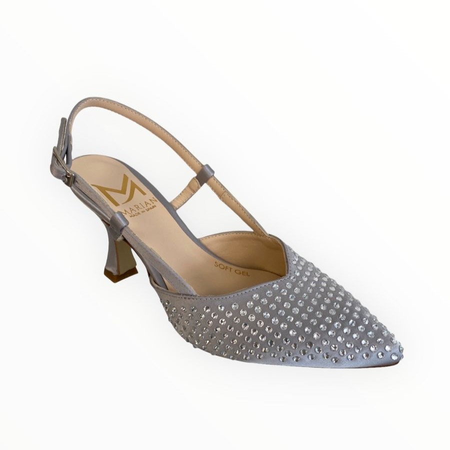 Sandals | Marian Marian Silver Grey Slingback