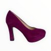 High Heels | Marian Marian Purple Suede Platform Shoe