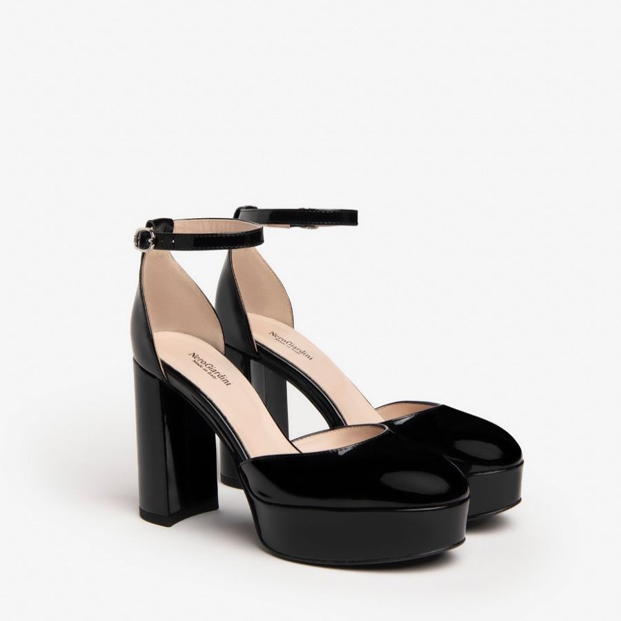 High Heels | NeroGiardini Nerogiardini Black Patent Leather Platform Shoes