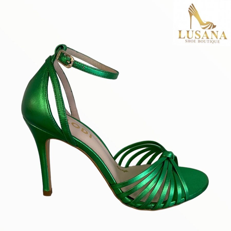 High Heels | LODI Lodi Yisis Cosmos Apple Green Metallic